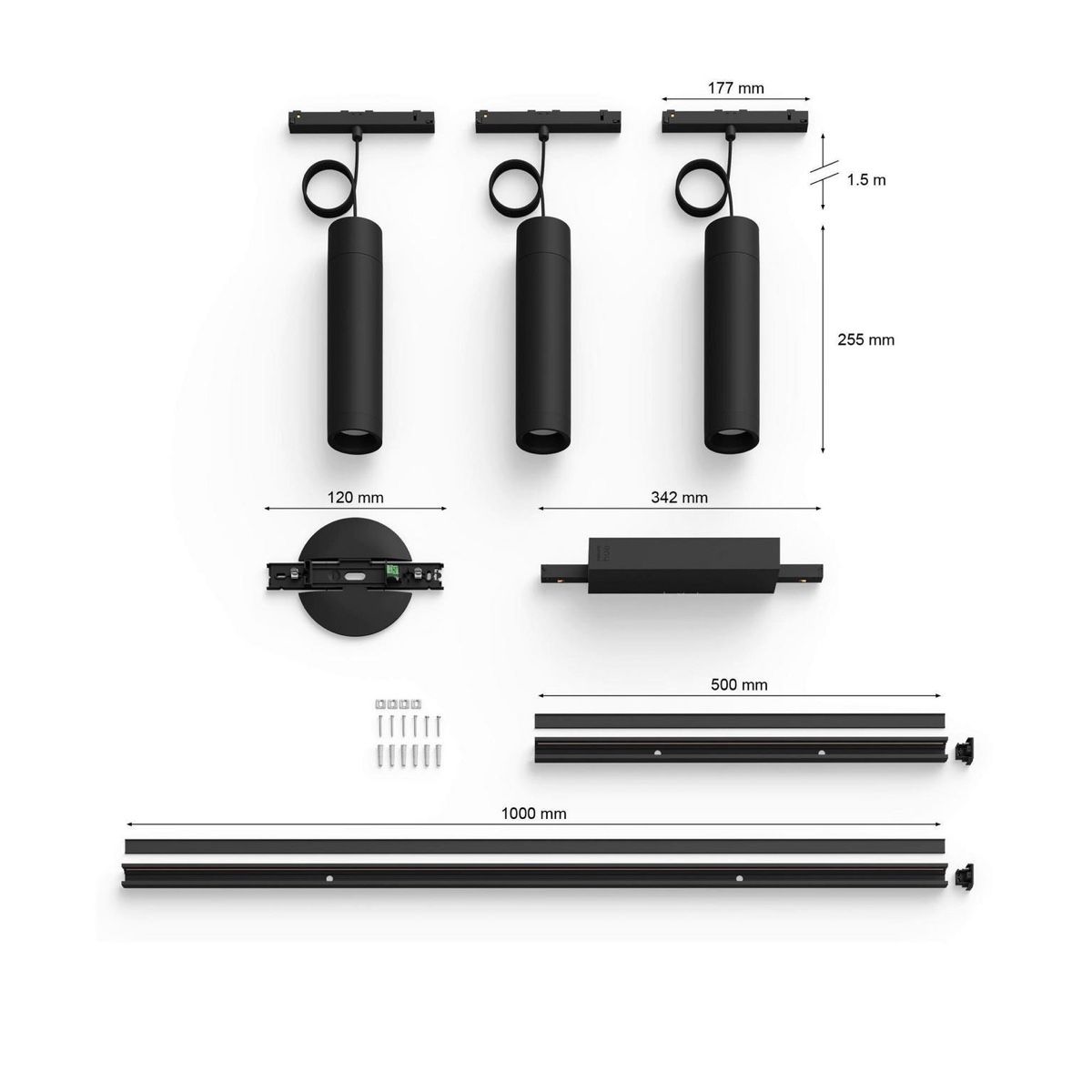 Philips Kronleuchter & Deckenlampen: Philips HUE Perifo Pendelleuchte schwarz Ceiling base kit – Neu (gemäss Beschreibung) aus Strengelbach von retourenjaeger 2