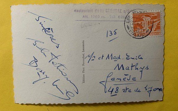 Cartoline postali: Panorama de la Creusaz Le Restaurant – Usato da St-Prex venduto da Epicard 1