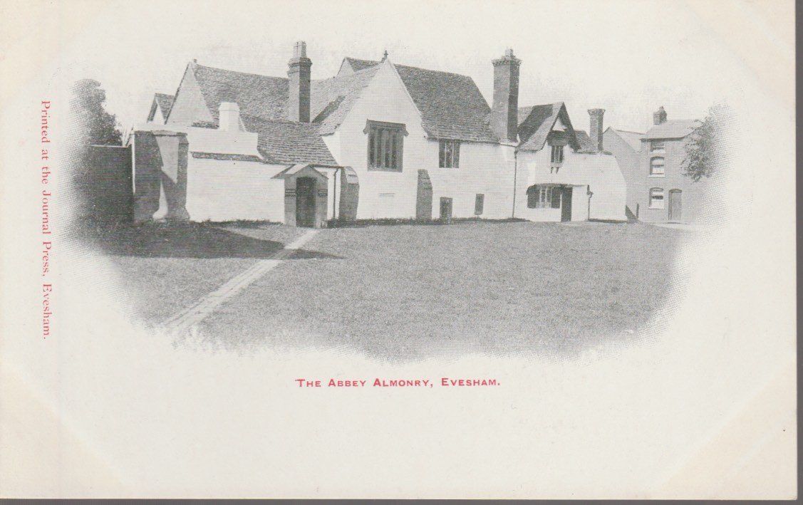 Cartoline postali: old UK Postcard EVESHAM - THE ABBEY ALMONRY Smith's series – Usato da Vezia venduto da Aquarius_Age