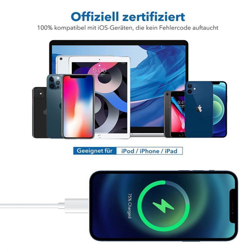 Câbles: 5 iPhone Ladekabel Lightning Kabel – Neuf avec emballage d'origine à Bülach par StoreInShop.com 3