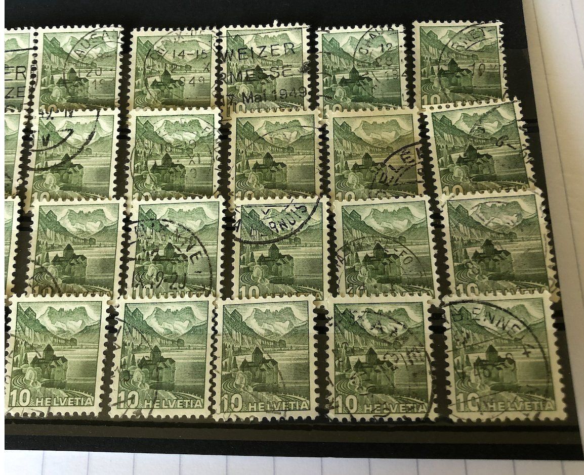 Tutti i francobolli: Landschaftsbilder Nr.286 Lot (3) – Usato da Aarau venduto da Billa007 2