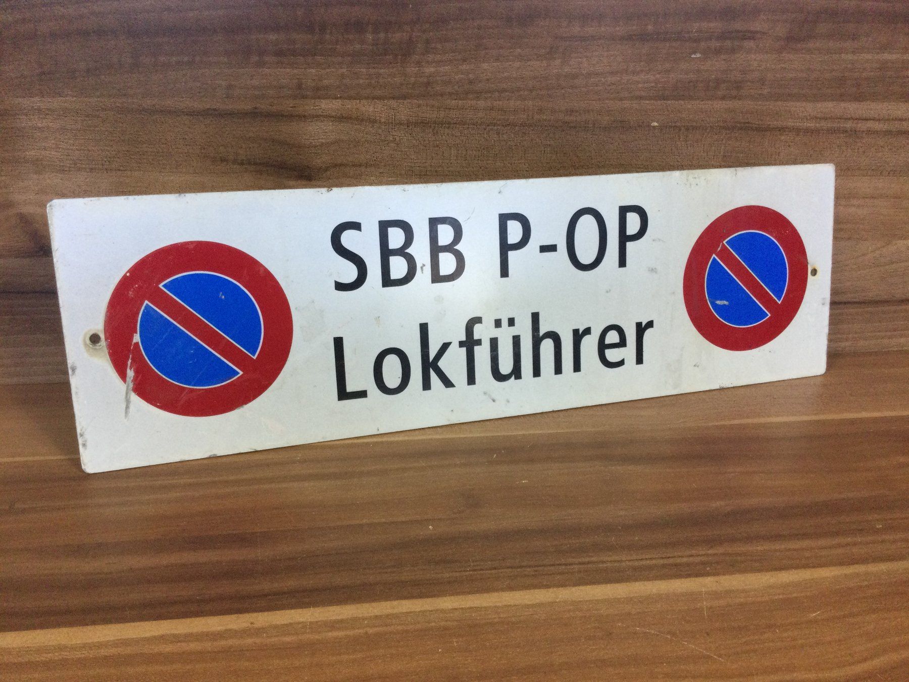 SBB/CFF/FFS Ecriteaux: Gebrauchtes Schild SBB P-OP Lokführer – D'occasion à Wangen SZ par kuriosum12 1