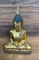 Thailand / Buddha Holz geschnitzt & blattvergoldet