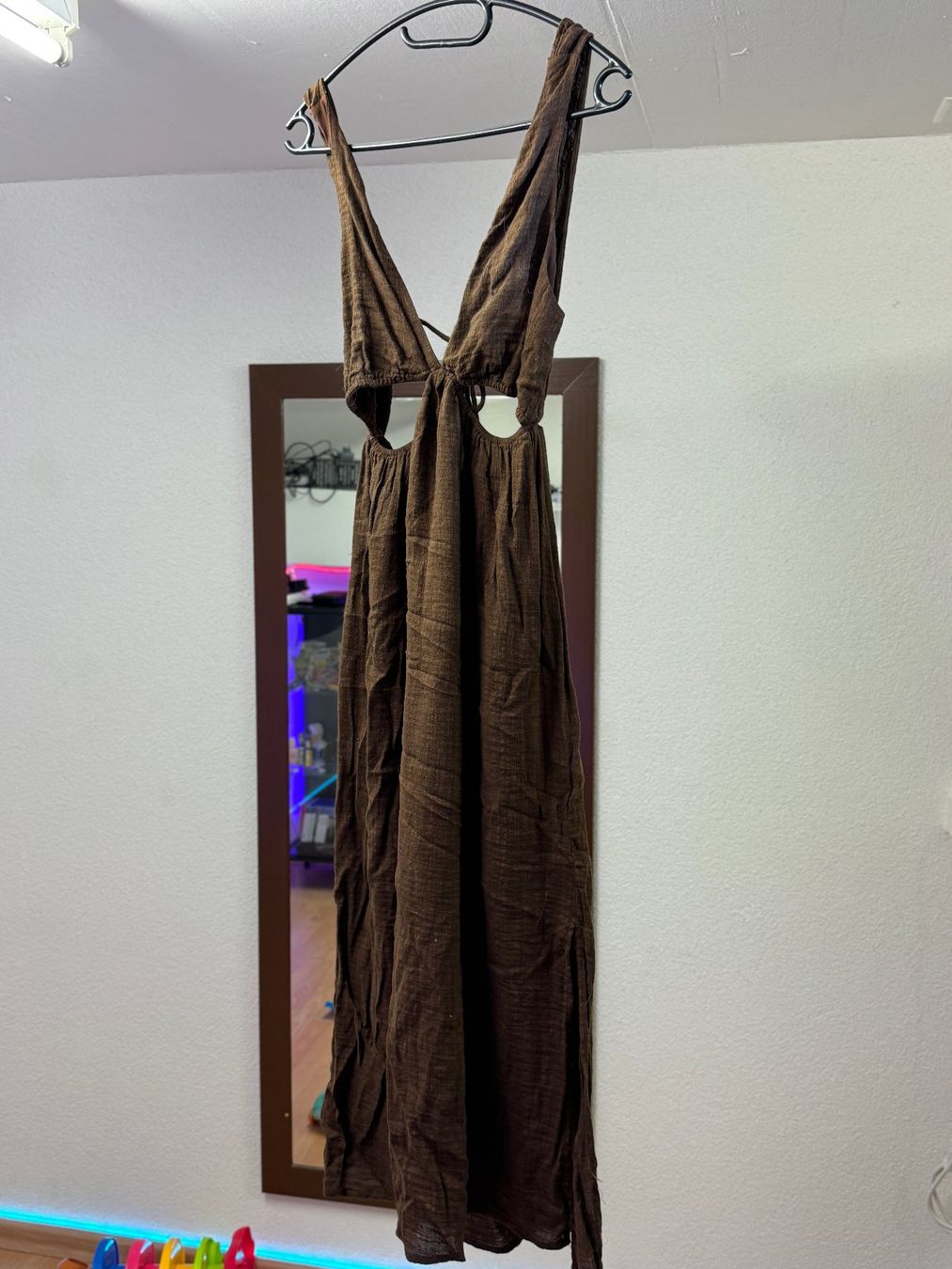 Vestiti: WOMEN - braunes Kleid, Pull&Bear, gr. L – Usato da Ostermundigen venduto da Vangiolillo 1
