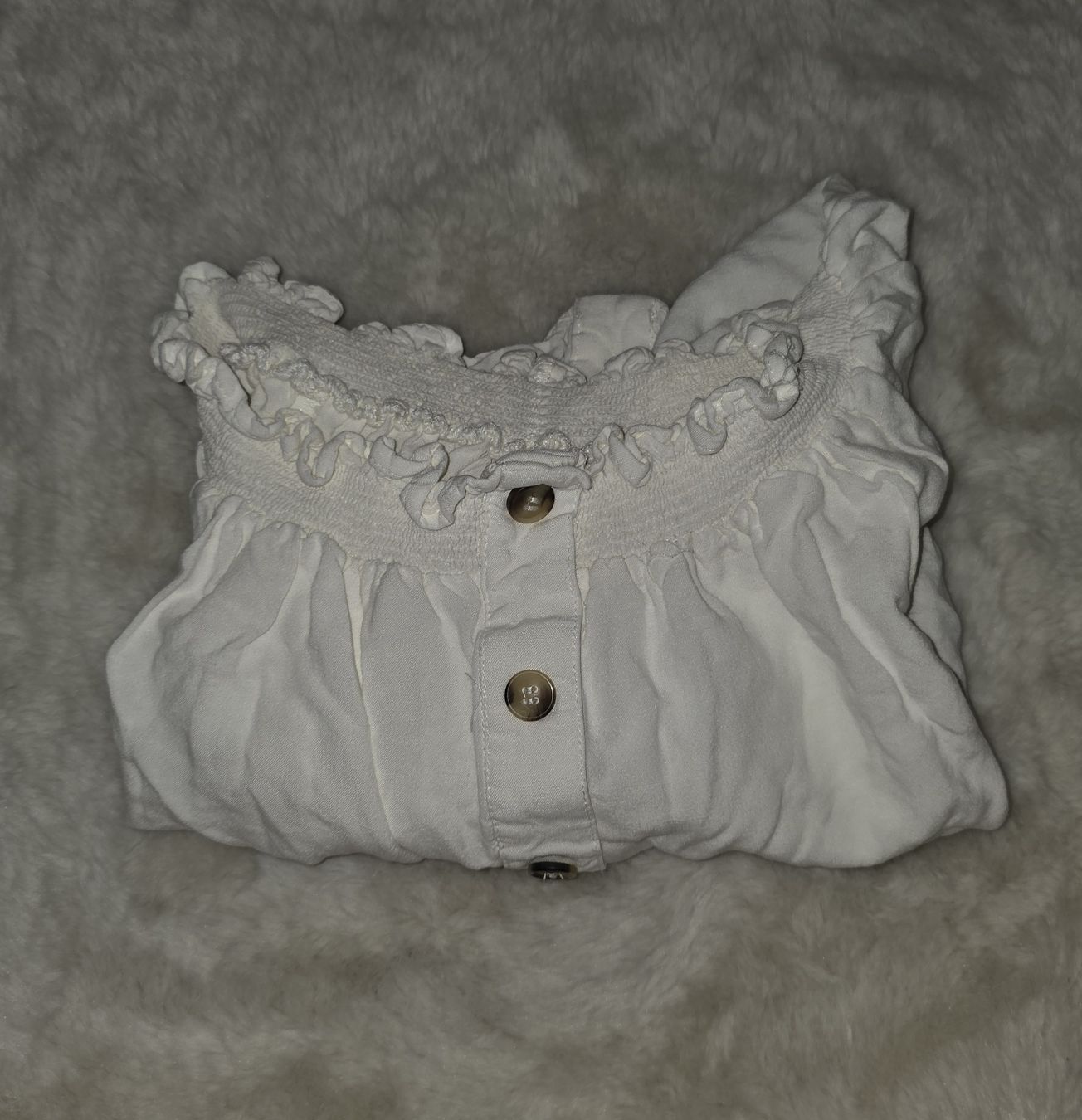 Camicette: Süsse weisse Bluse, Grösse S – Nuovo (secondo la descrizione) da Wetzikon ZH venduto da secondhandsfashion 2