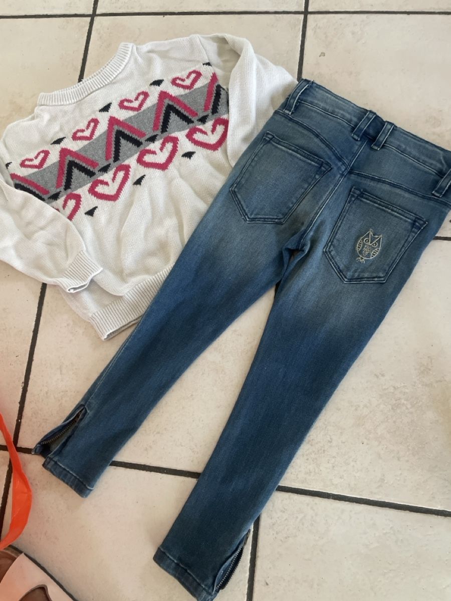 Lotti & Set di vestiti: Naturaline Set Pullover und Jeans Gr.110-116  – Usato da Obergerlafingen venduto da cabo4 1