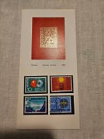 Karte mit Schweiz Briefmarken (BELI-Verlag Nr. 100)