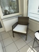Balkonmöbel Set Rattanoptik Bank zwei Sessel gebraucht