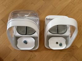 2× SureFeed Connect Microchip Pet Feeder incl. Hood, Bowls