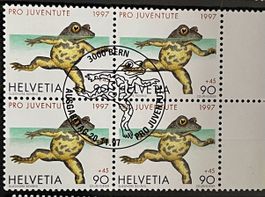 Pro Juventute 1997 Briefmarken Frösche, Sommerliches Sammler