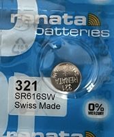 Renata 321 SR616SW Knopfzelle, Swiss Made, Neu!