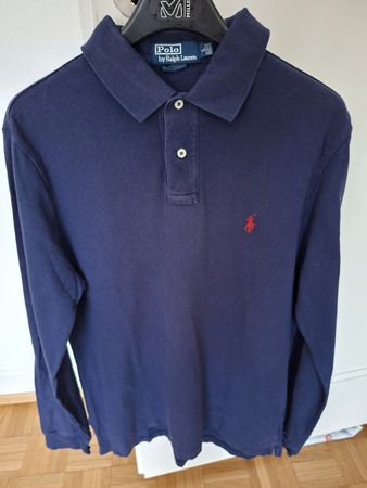 Polo Ralph Lauren manches longues bleu taille L