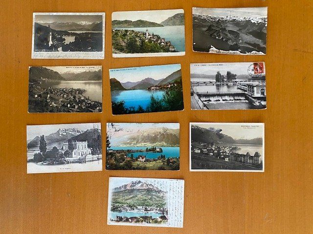 Cartoline postali: AK-PPC 10 Postkarten "Schweizer Seen" [108] – Usato da Zürich venduto da Bertronics