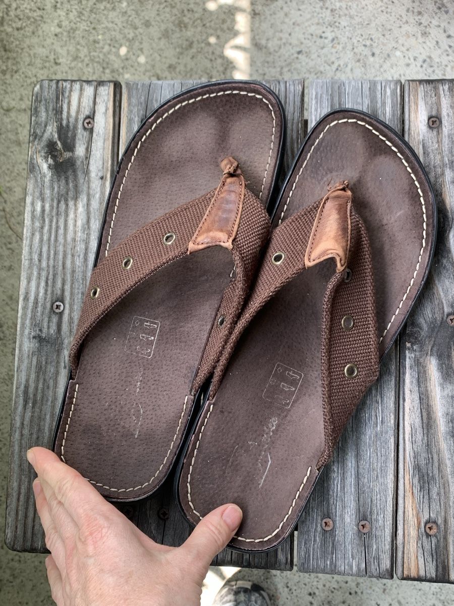 Scarpe da uomo: Flip Flops, Leder, Gr. 41 – Usato da Uster venduto da Flummi 5