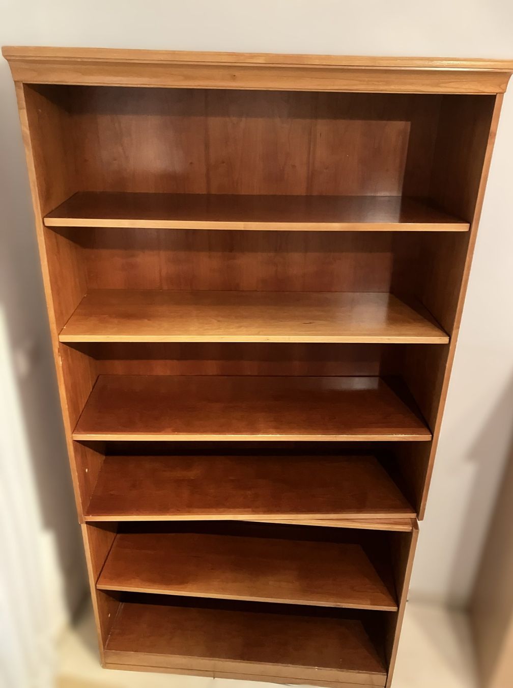 Scaffali: Bücherregal, massiv, Holz, 2 Teilig. – Usato da Luzern venduto da FeU 2