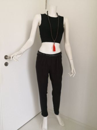 🤩MANGO ANZUG HOSE SCHWARZ MIT GOLDKNOPF NEUWERTIG & GUCCI P