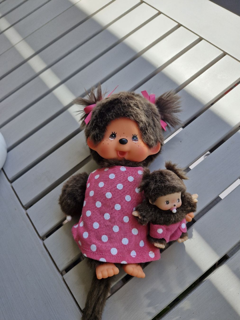 Monchhichi Bambole: Monchhichi Puppe mit Baby – Usato da Wädenswil venduto da ari_k29d