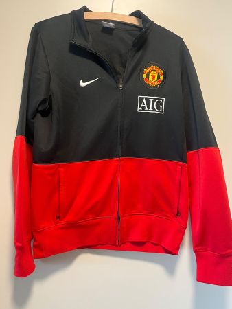 Nike Manchester United AIG Trainingsjacke Schwarz/Rot Grösse