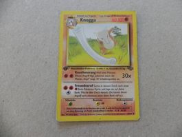 Knogga Pokémon Sammelkarte 1. Edition Ausgabe 1999 -2000 KP