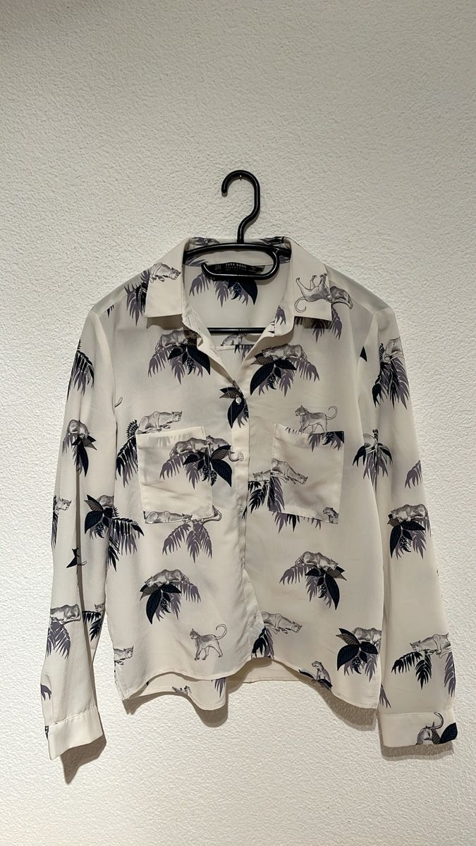 Zara Camicette: Bluse mit Dschungelprint Gr. M – Nuovo (secondo la descrizione) da Meilen venduto da mogli_luna