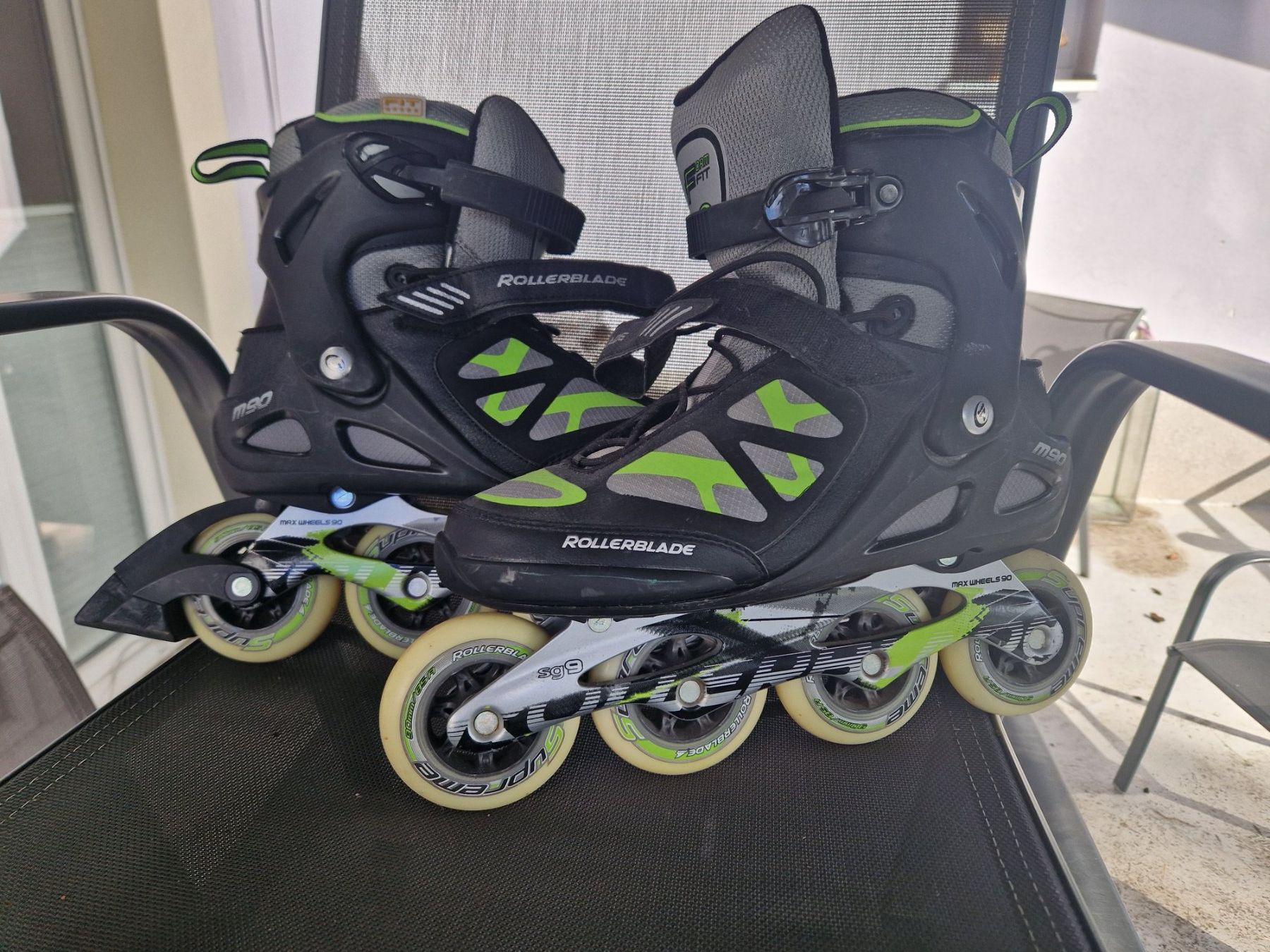 Pattini in linea & Pattini a rotelle: Roller et protections – Nuovo (secondo la descrizione) da Fontaines NE venduto da Thierry2705 2