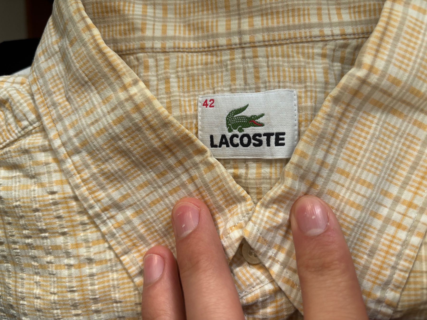 Hugo Boss Hemden: Vintage Lacoste Shirt size M – Gebraucht aus Lausanne von Kallista-Atelier 1