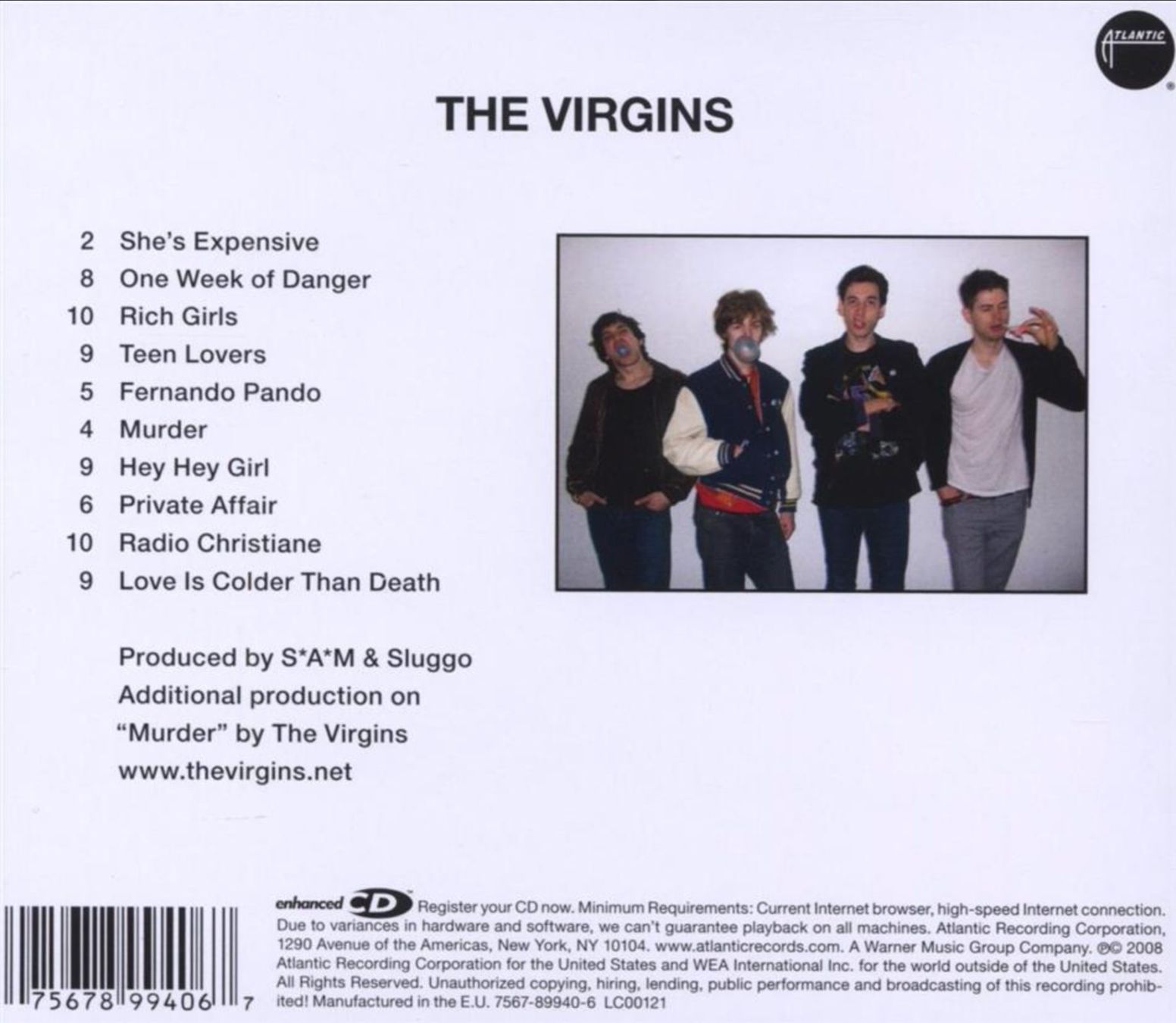 CD: The Virgins - The Virgins – Usato da Brunnen venduto da Barfly5 1