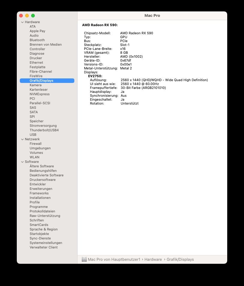 Apple PC: MacPro5,1 | macOS 15.7.7 Sequoia | 64GB | 1TB NVME SSD – Usato da Hindelbank venduto da Buli3 5