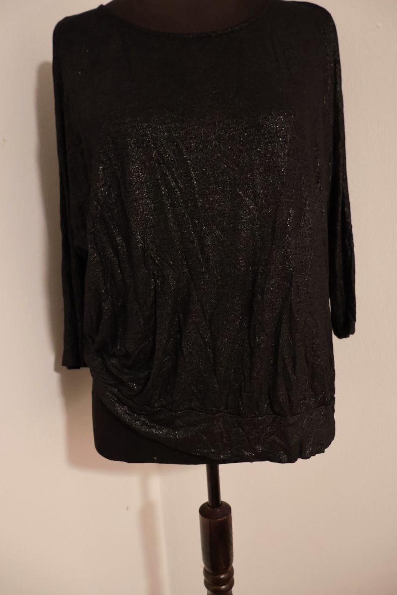 Camicette: Schwarzer Glitzer Bluse festlich und warm, Grösse L – Nuovo (secondo la descrizione) da Bösingen venduto da ash_jnn8 1