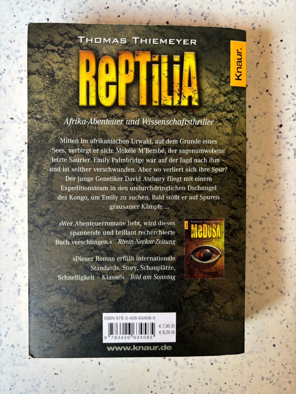 Libri: "Reptilia" von Thomas Thiemeyer – Usato da St. Niklaus VS venduto da np8_lsg2 1