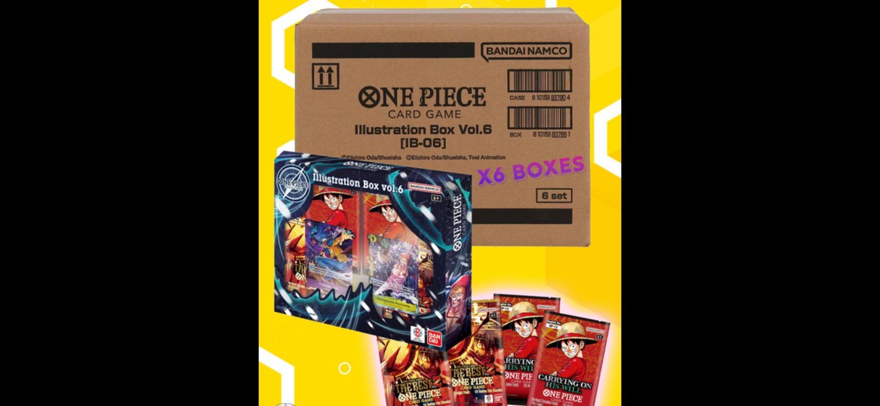 Bandai Carte collezionabili: One Piece Card Game Illustration Box Vol.6 Case Sealed – Nuovo e nell'imballaggio originale da Winterthur venduto da nadineM97 4