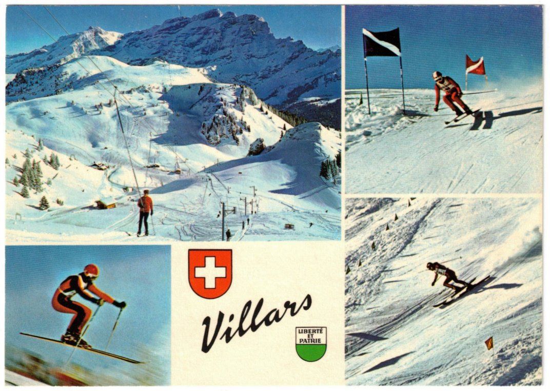 Ansichtskarten: Villars - 4 Bild AK Col de Bretaye – Gebraucht aus Binningen von Mountainrider