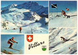 Villars - 4 Bild AK Col de Bretaye
