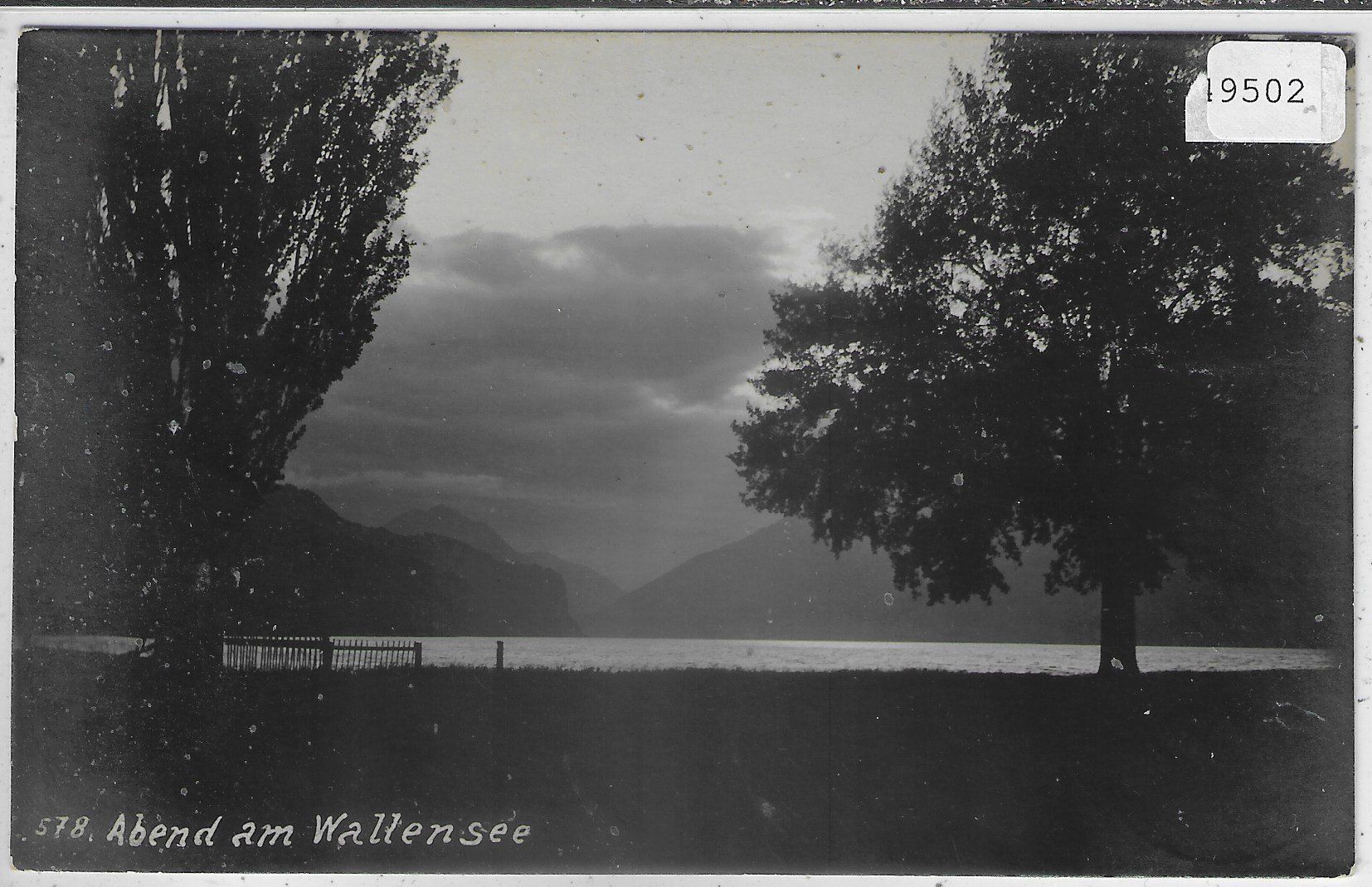Cartoline postali: Abend am Wallensee – Usato da Ettingen venduto da Kartenplanet