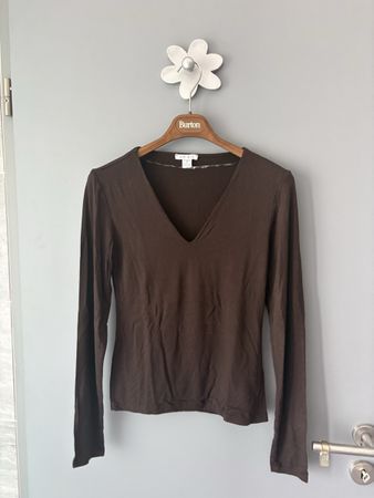 T-shirt manches longues New Yorker marron taille M