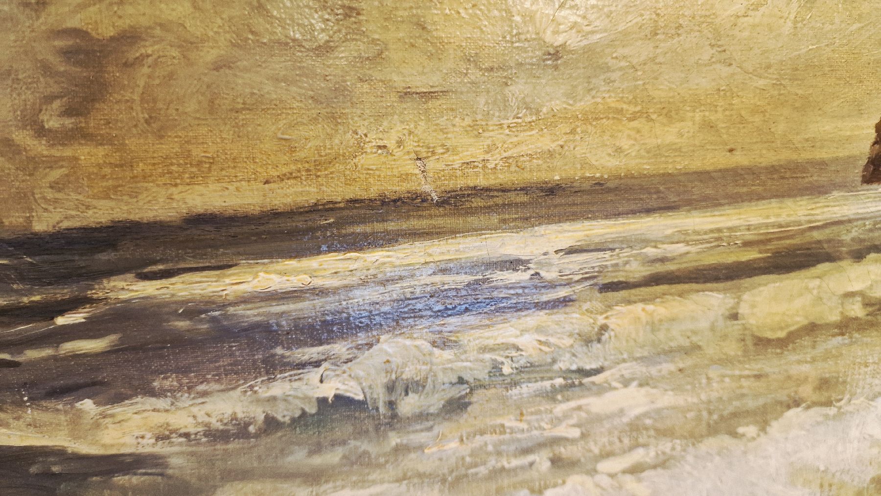 Dipinti: Ölgemälde, Meerlandschaft, signiert – Usato da BERN venduto da Intarsia 6