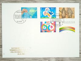 TR07 Enveloppe + Timbre Suisse 1989