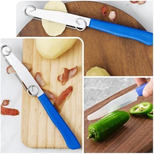 Elettrodomestici da cucina: 2x Küchenmesser Gemüseschneider Scheiben Pilze Gurke schnell – Nuovo e nell'imballaggio originale da Hundwil venduto da Equiply 5
