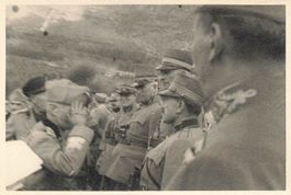 Militär meeting Italiano Svizzero Re Italia Mussolini