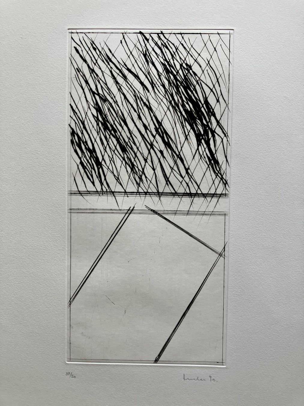 Grafica & Litografie: Radierung von Werner Hurter, Winterthur  1990 – Usato da Winterthur venduto da Barunggeli 1