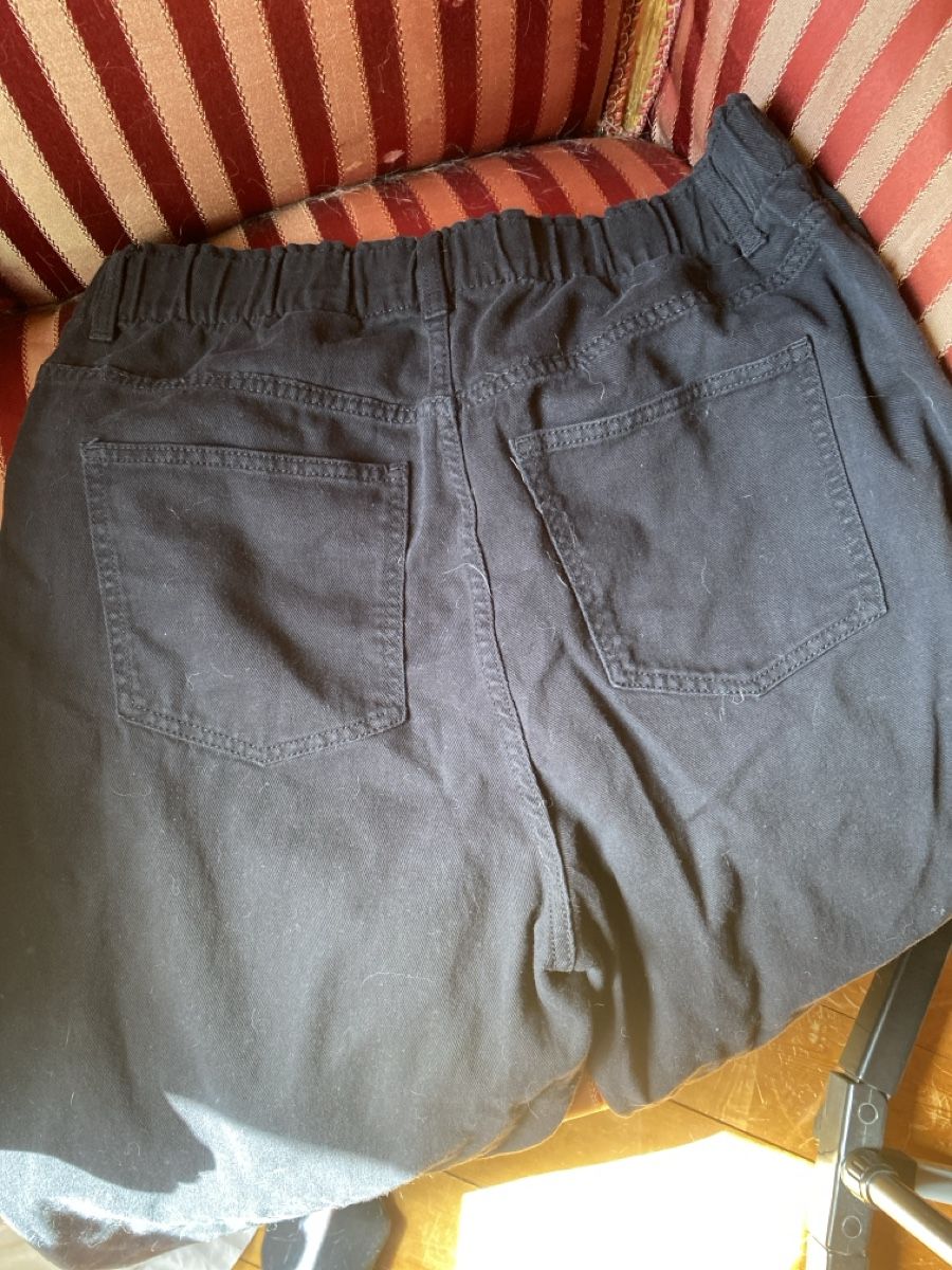 Hosen: Schwarze Stoffhose Gr. 44 mit Gummizug – Neu (gemäss Beschreibung) aus Amden von stewa03 2