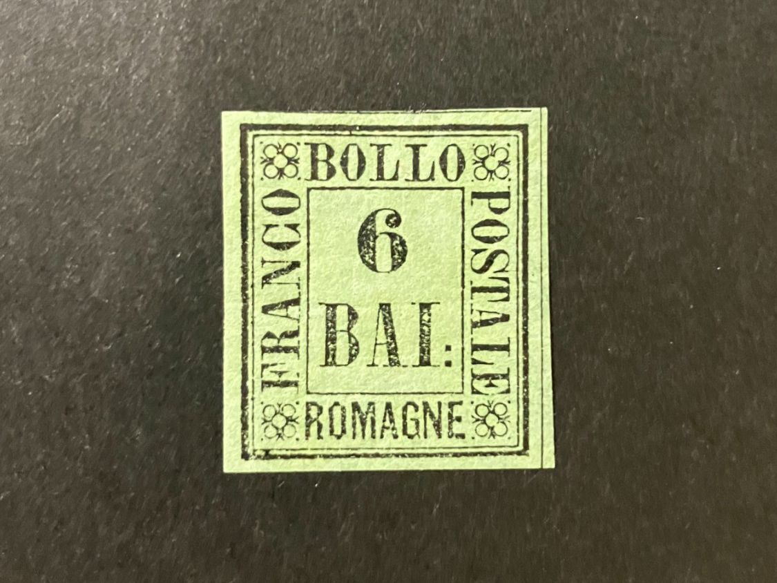 Tutti i francobolli: Romagna, Mi7, *, 6 Baj, KP 340.-- – Usato da Würenlos venduto da Eulenpostuhu