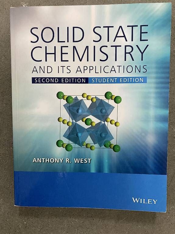 Livres: Solid State Chemistry - West  – D'occasion à Zürich par len_xx8f