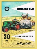 Blechschild-DEUTZ-ALFA LAVAL 30 PS DIESELTRAKTOR LUFTGEKÜHLT