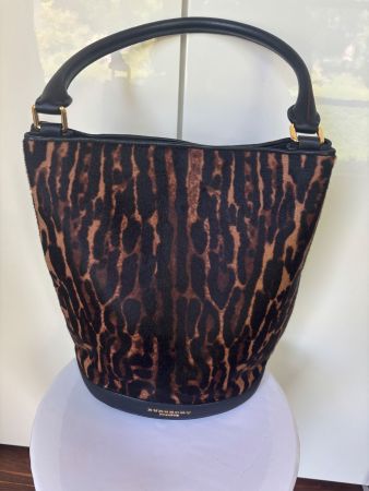 BURBERRY PRORSUM Tasche Ponyfell braun, cognac, schwarz
