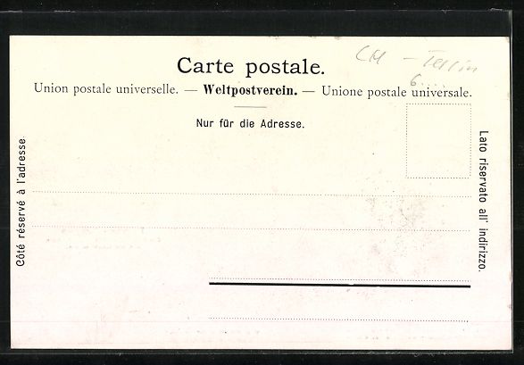 Cartoline postali: Ernst Schlemo: Lugano-Paradiso, Pension  – Usato da Berlin venduto da bartko-reher 1