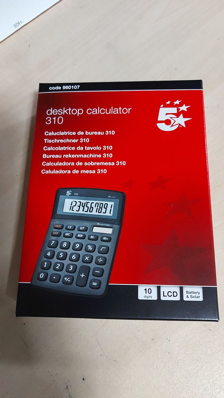 Calcolatrici tascabili: Taschenrechner Desktop Calculator 310 – Nuovo (secondo la descrizione) da Schönengrund venduto da nae_8cty 1