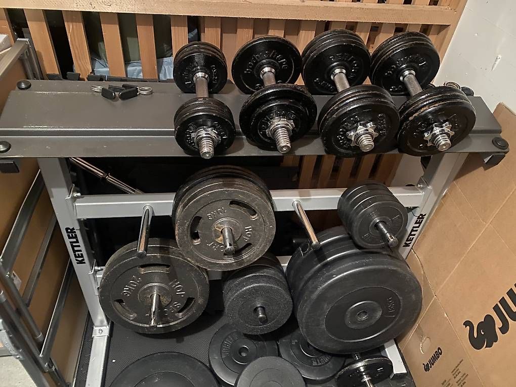 Hometrainer: Multifunktionale Langhantelbank + Gewicht – Usato da Luzern venduto da joe_2929 3