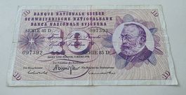 Suisse 10 Fr  07.03.1973 Serie 85 D