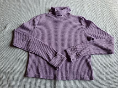 Pull col roulé lila taille M marque Shein 